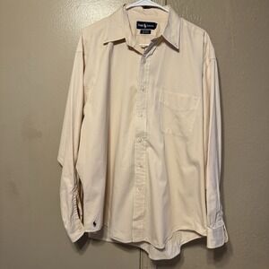 Vtg Ralph Lauren Men's L Big Shirt Preppy Business 90s Sophisticated